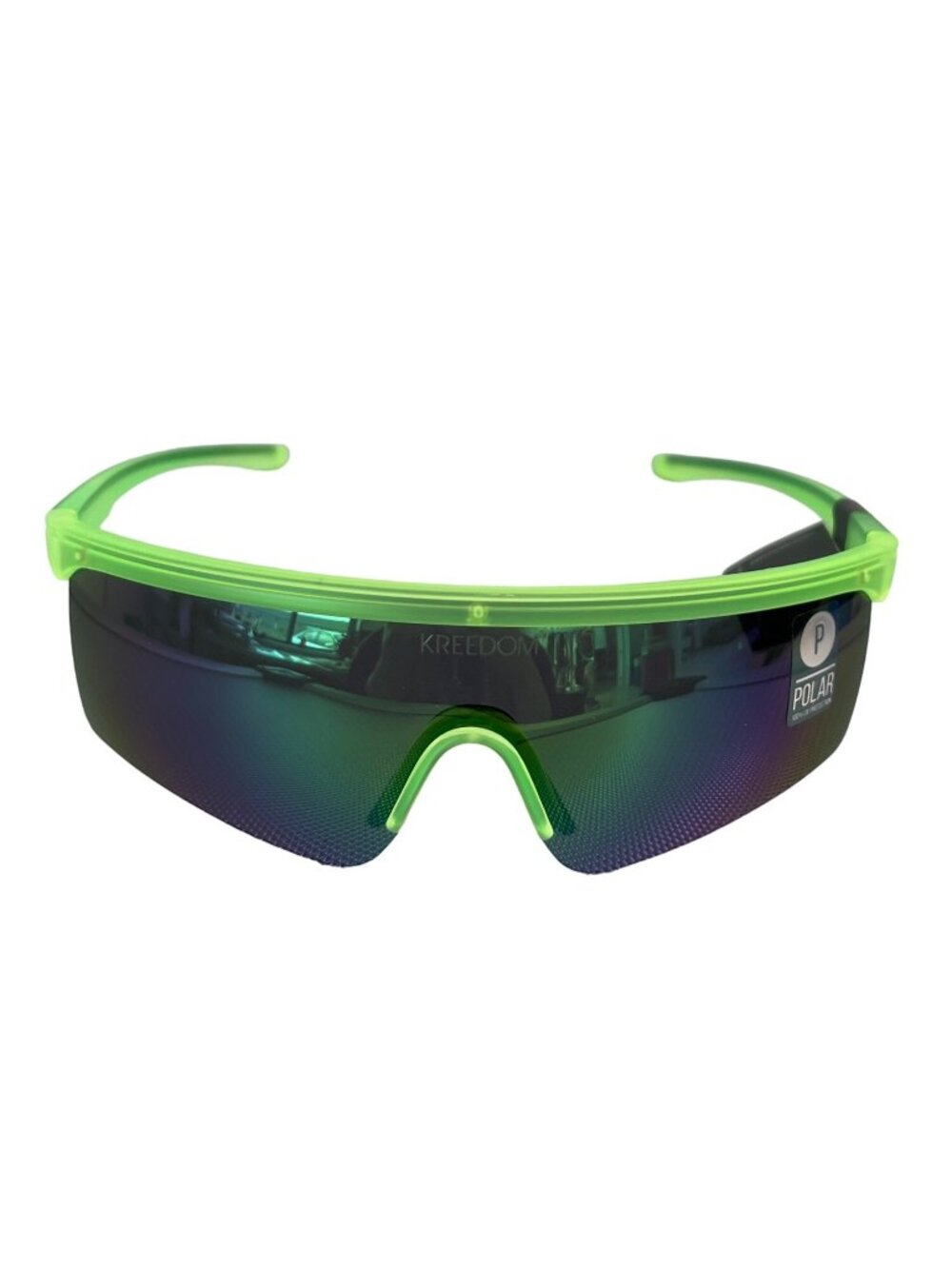 Kreedom Polarized UV Protection Sport Sunglasses Green Black Outdoor Cycling NEW